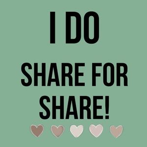 Share for share!! Let’s all grow together ✨